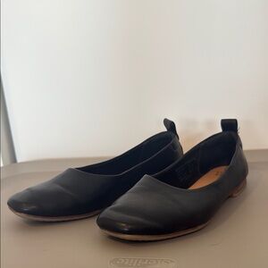 Time and Tru Black Flats with Slip-On Design